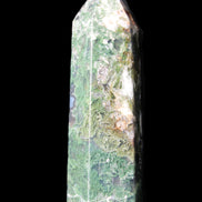 Moss Agate wand 85mm 82g in sunlight - Rocks and Things Store