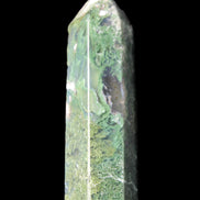 Moss Agate wand 85mm 82g in sunlight - Rocks and Things Store