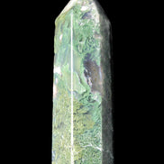 Moss Agate wand 85mm 82g in sunlight - Rocks and Things Store