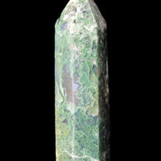 Moss Agate wand 85mm 82g in sunlight - Rocks and Things Store