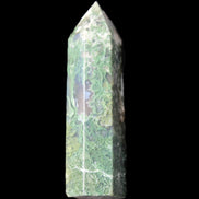Moss Agate wand 85mm 82g in sunlight - Rocks and Things Store