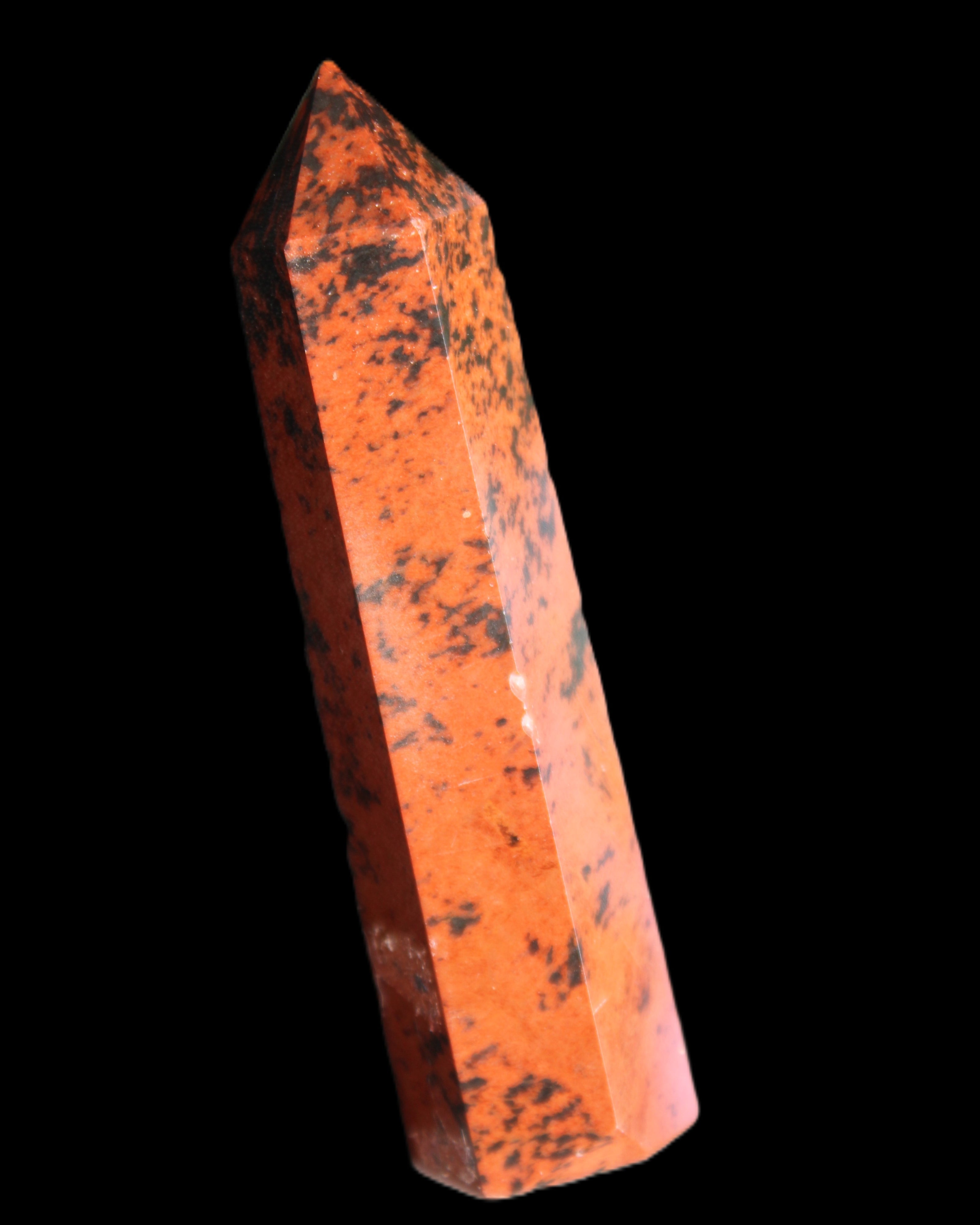 Mahogany Obsidian wand 86mm 54g in sunlight - Rocks and Things Store