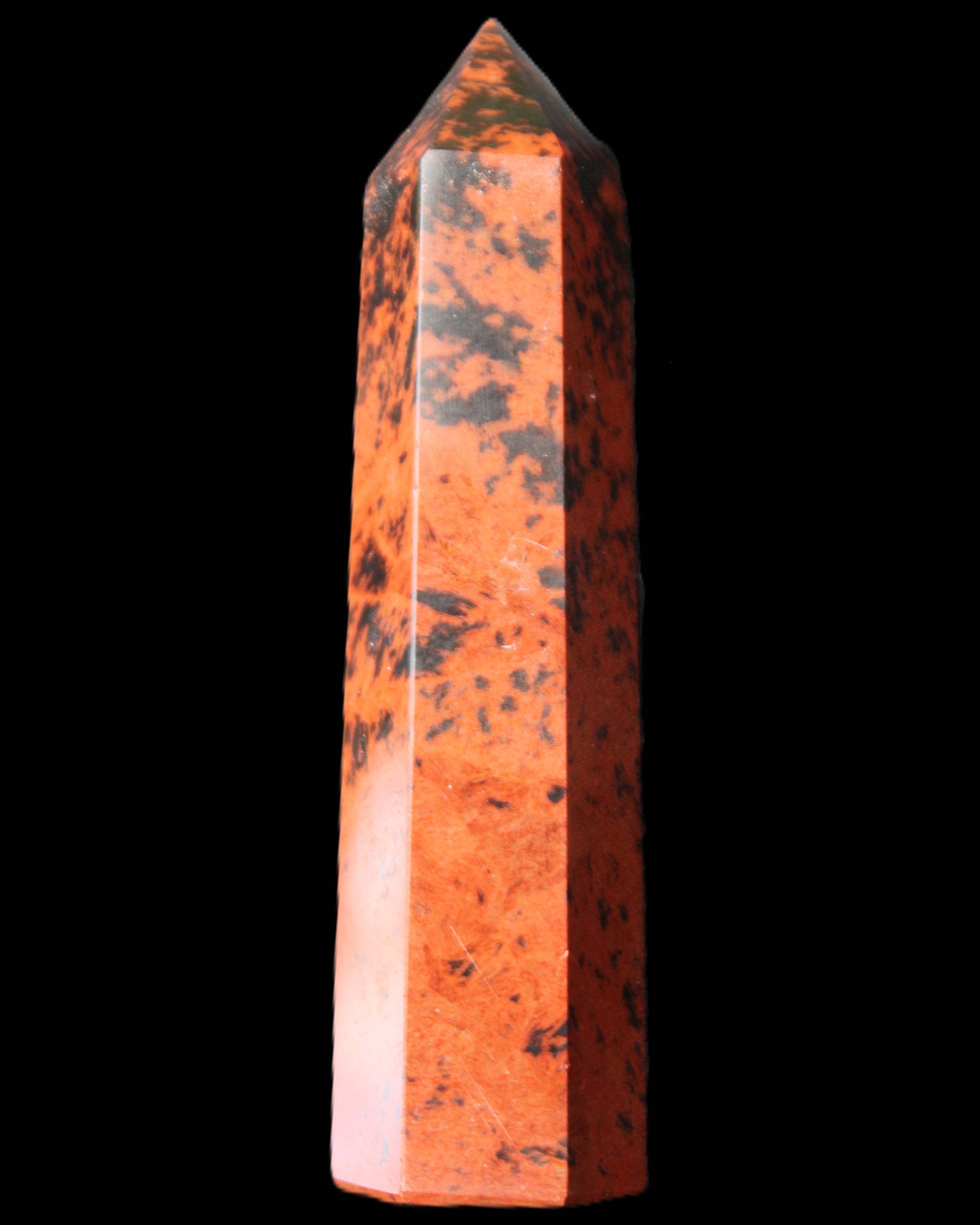 Mahogany Obsidian wand 86mm 54g in sunlight - Rocks and Things Store