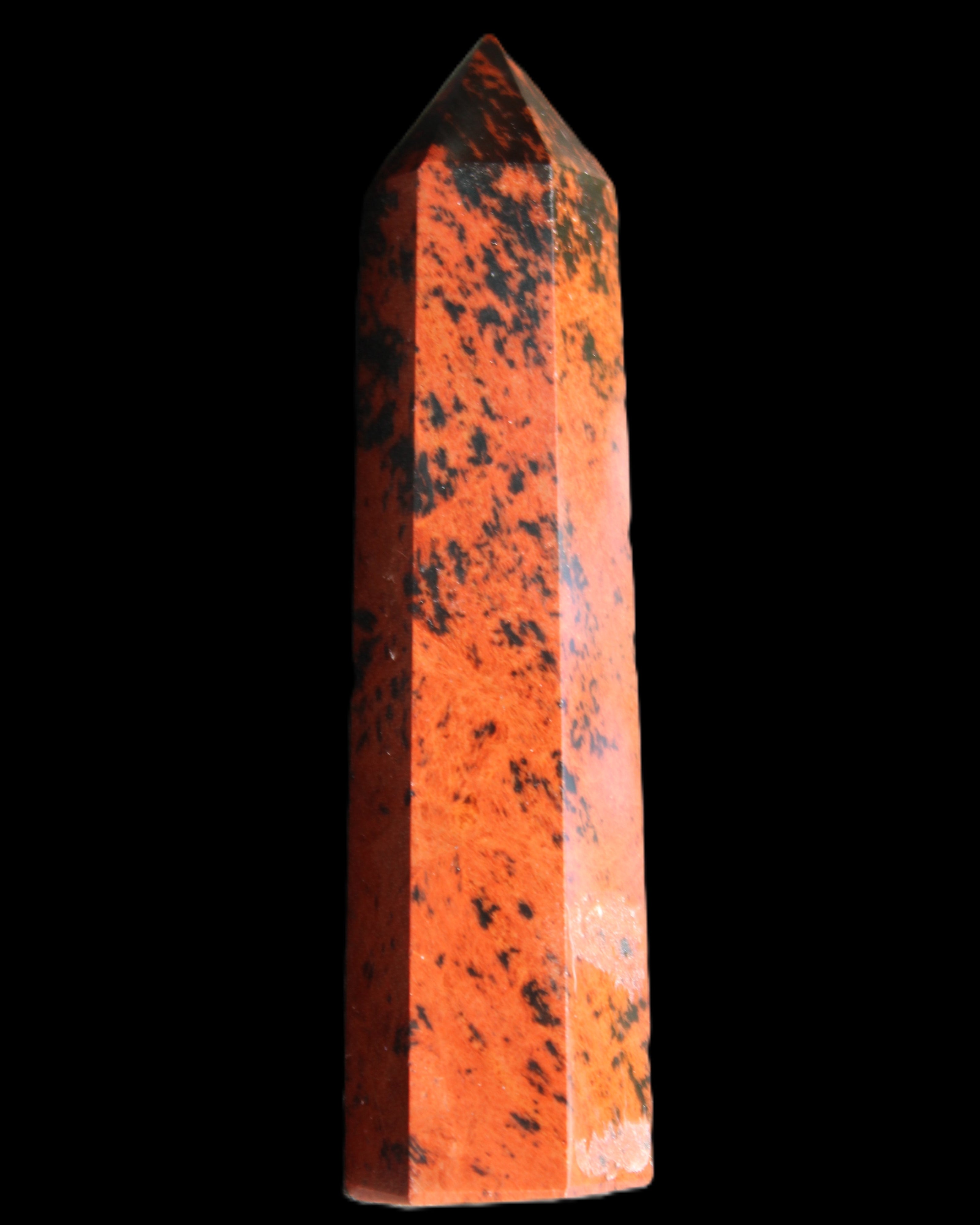 Mahogany Obsidian wand 86mm 54g in sunlight - Rocks and Things Store