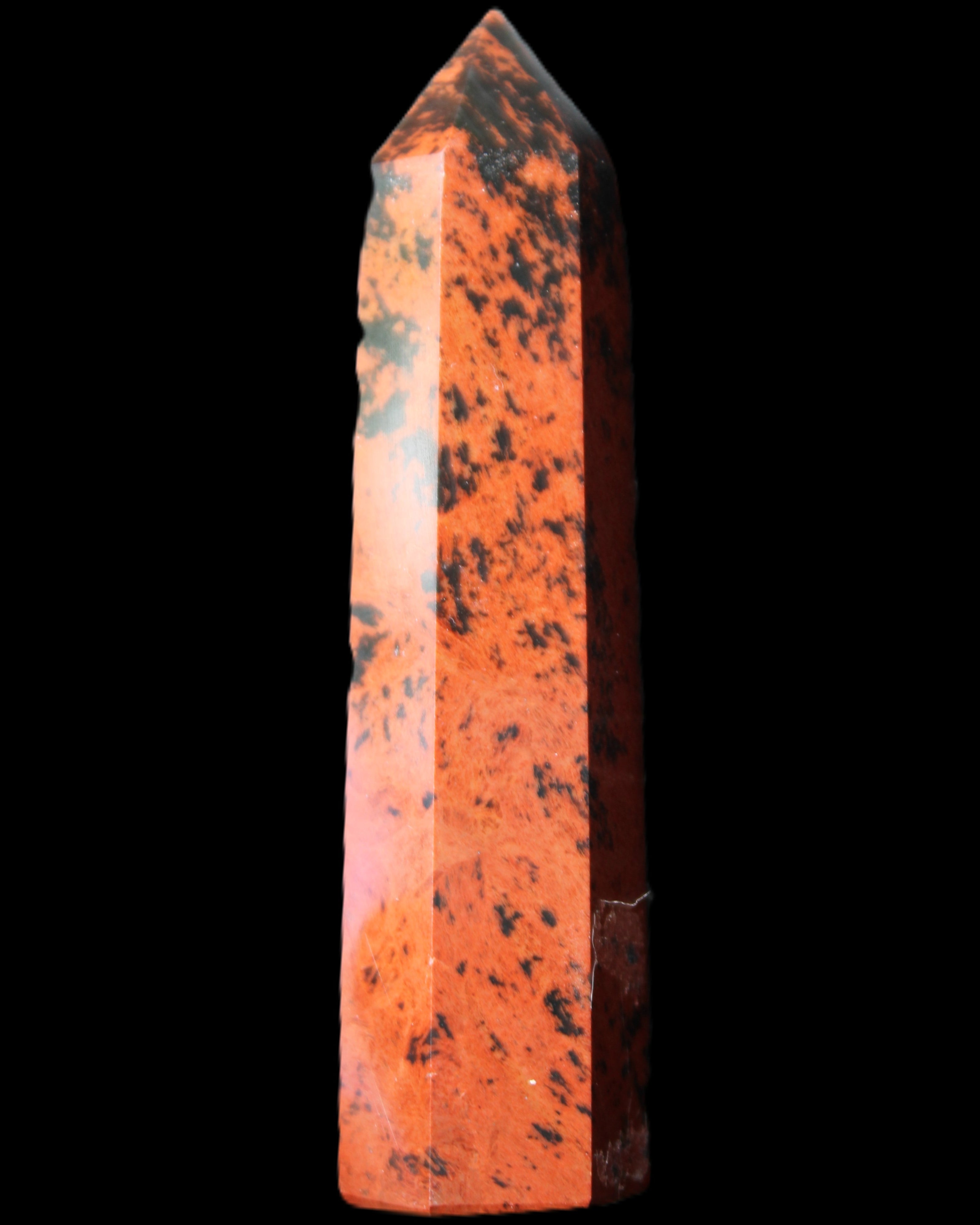 Mahogany Obsidian wand 86mm 54g in sunlight - Rocks and Things Store