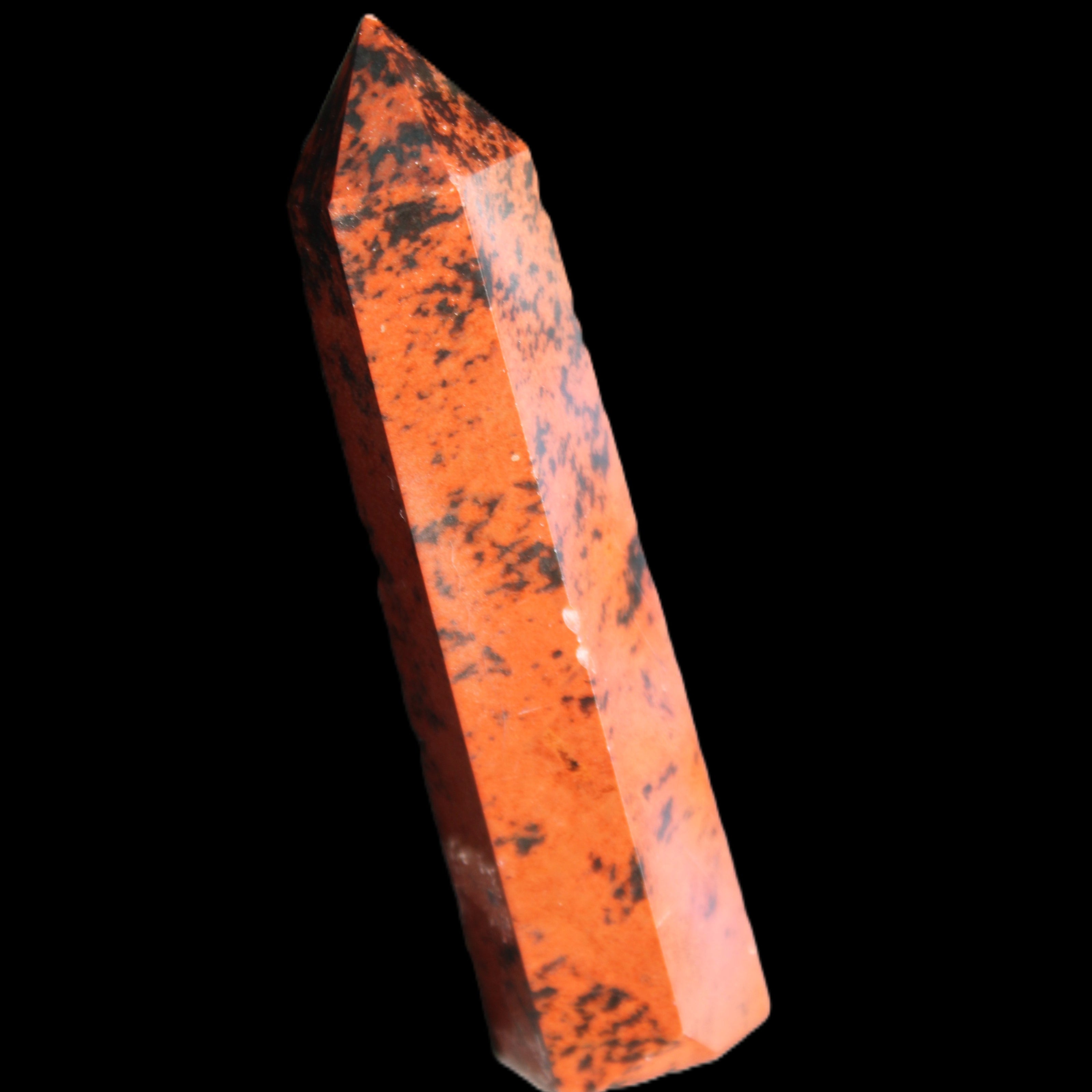 Mahogany Obsidian wand 86mm 54g in sunlight - Rocks and Things Store