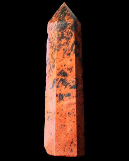 Mahogany Obsidian wand 86mm 54g in sunlight - Rocks and Things Store