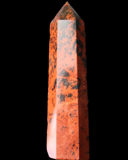 Mahogany Obsidian wand 86mm 54g in sunlight - Rocks and Things Store