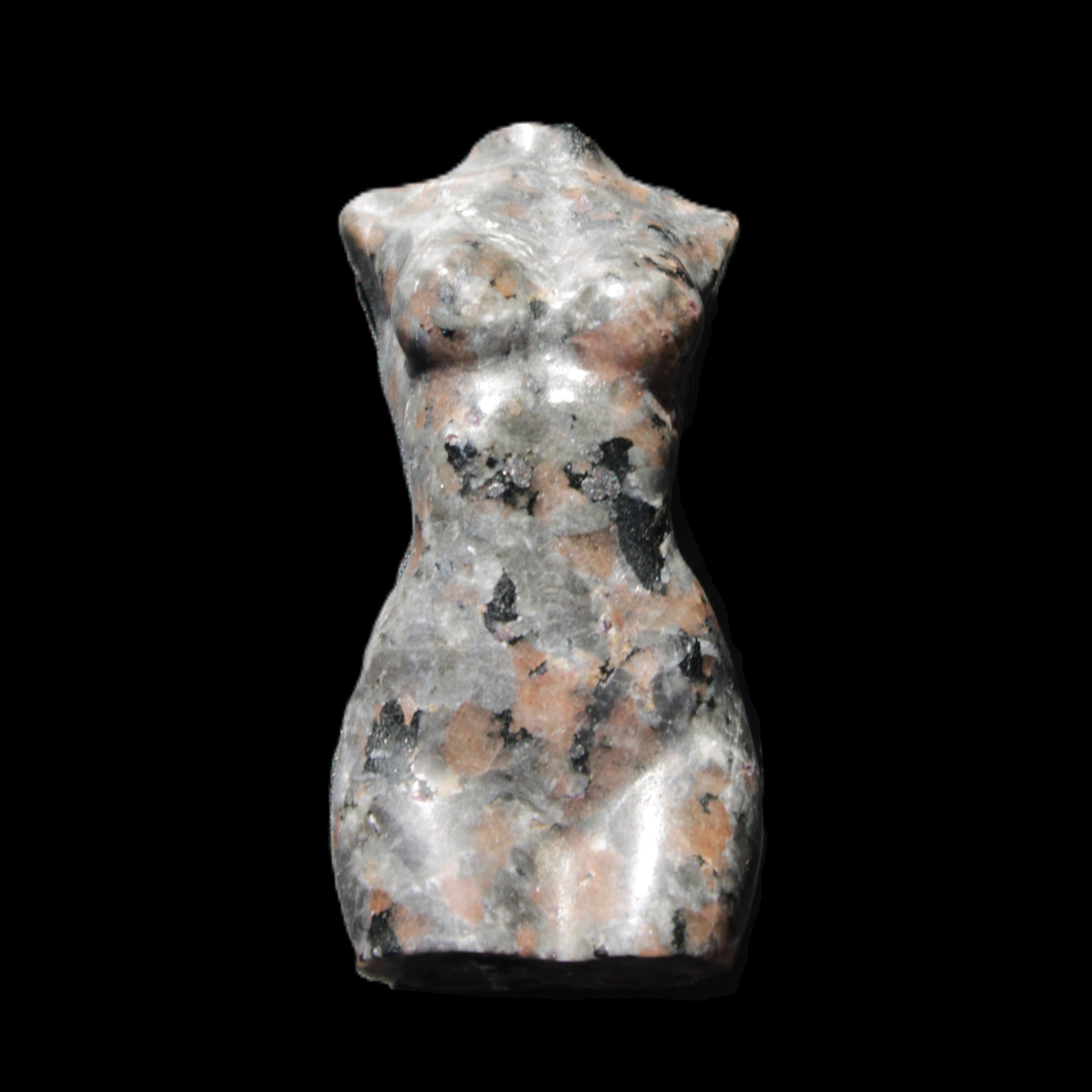 Yooperlite hand carved goddess 38*79mm 135g in sunlight - Rocks and Things Store