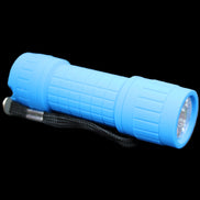 EverBrite UV Black Light Flashlight 9-Led 395nm with batteries in sunlight - Rocks and Things Store