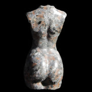 Yooperlite hand carved goddess 38*79mm 135g in sunlight - Rocks and Things Store