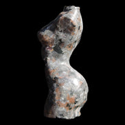 Yooperlite hand carved goddess 38*79mm 135g in sunlight - Rocks and Things Store