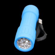 EverBrite UV Black Light Flashlight 9-Led 395nm with batteries in sunlight - Rocks and Things Store
