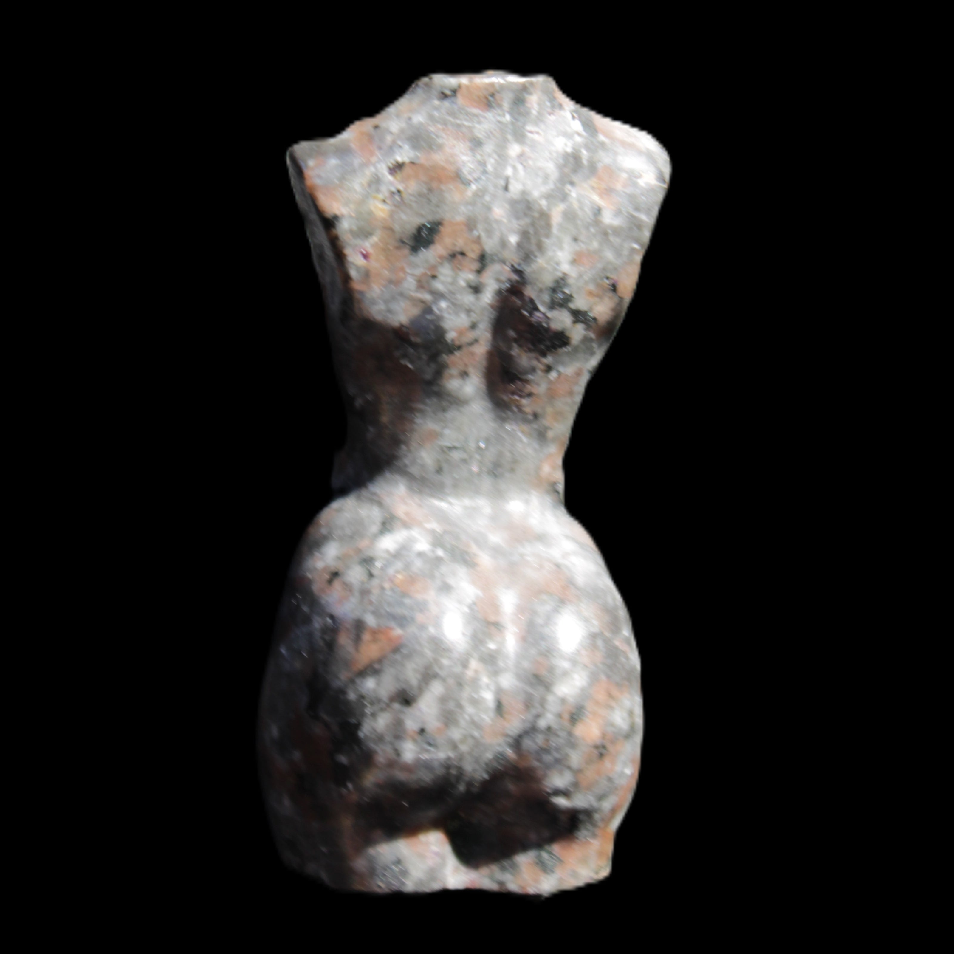 Yooperlite hand carved goddess 38*79mm 135g in sunlight - Rocks and Things Store