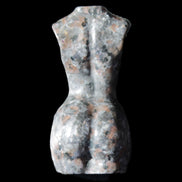 Yooperlite hand carved goddess 38*79mm 135g in sunlight - Rocks and Things Store