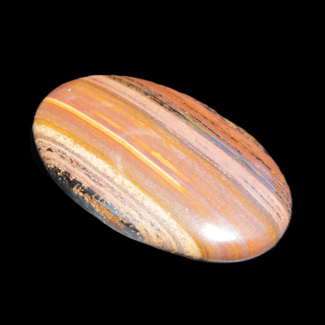 Red Tigers Eye palmstone 57mm 50g in sunlight - Rocks and Things Store