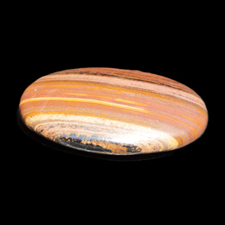 Red Tigers Eye palmstone 57mm 50g in sunlight - Rocks and Things Store