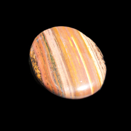 Red Tigers Eye palmstone 57mm 50g in sunlight - Rocks and Things Store