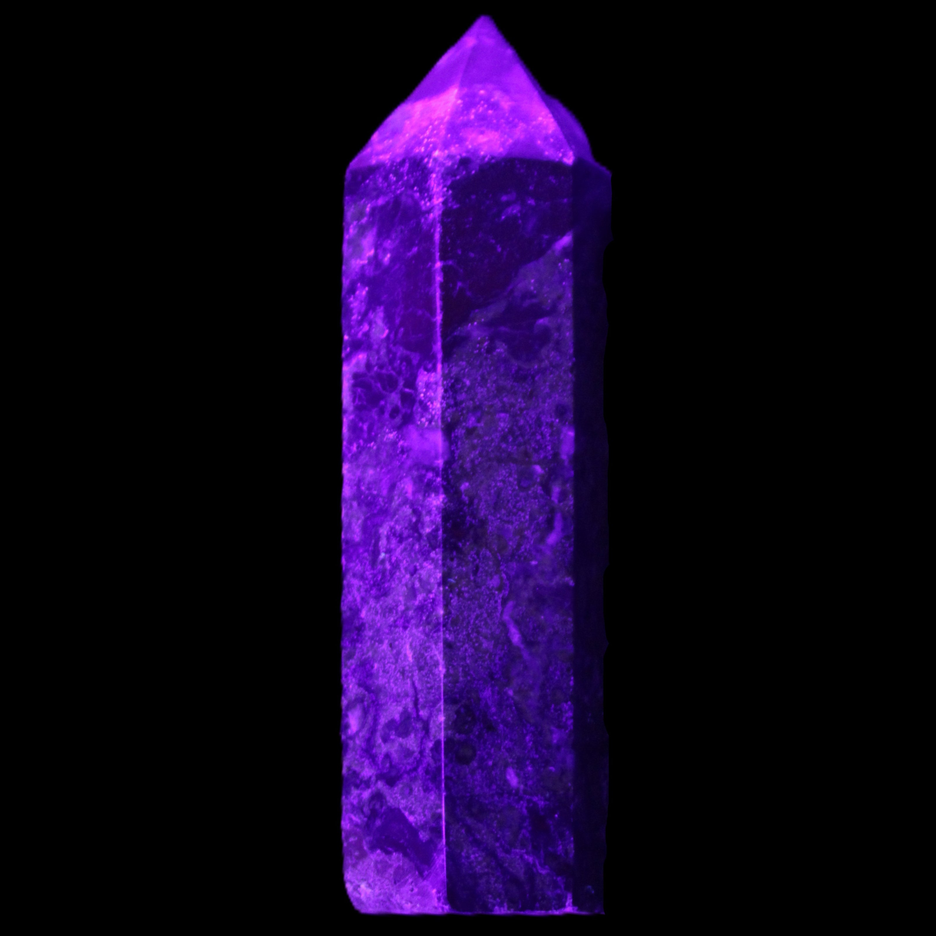 Dragons Blood Stone wand 73mm 70g in UV light - Rocks and Things Store