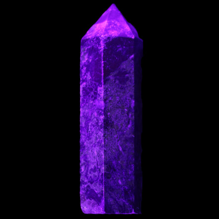 Dragons Blood Stone wand 73mm 70g in UV light - Rocks and Things Store