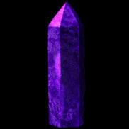 Dragons Blood Stone wand 73mm 70g in UV light - Rocks and Things Store
