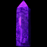 Dragons Blood Stone wand 73mm 70g in UV light - Rocks and Things Store