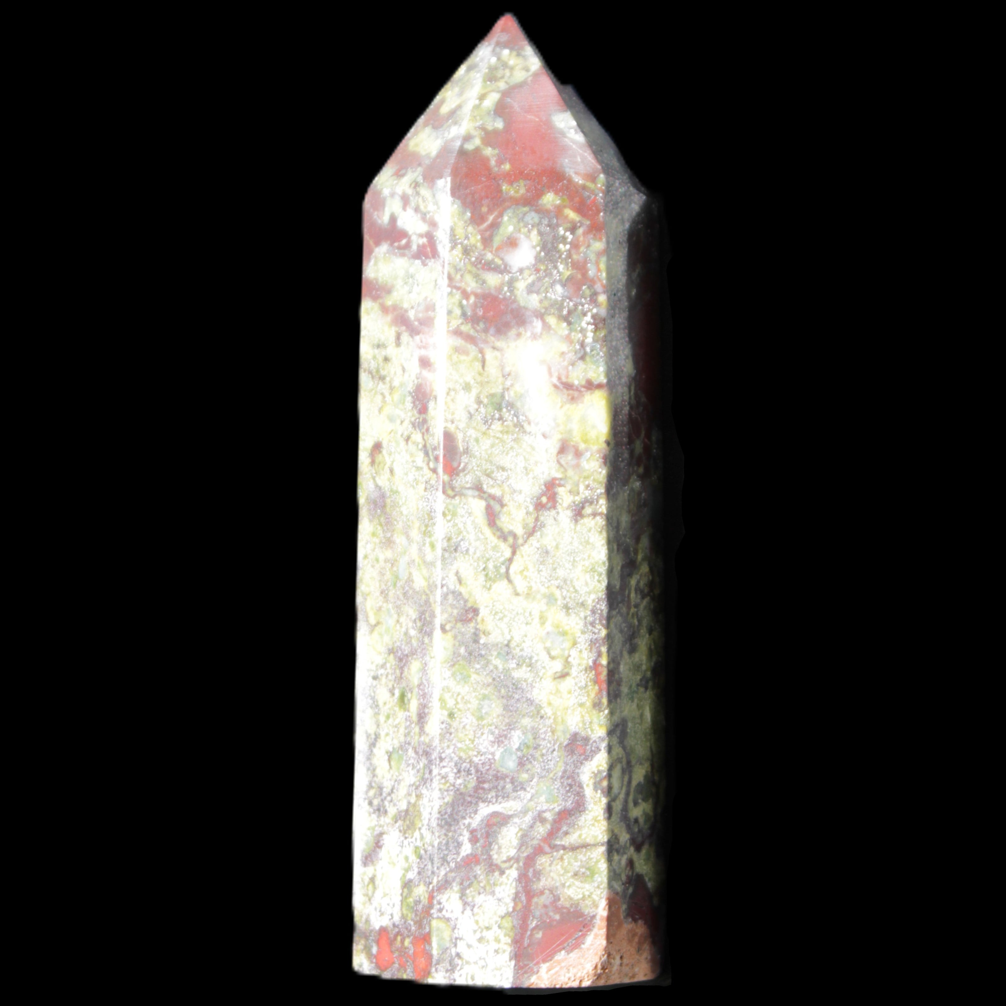 Dragons Blood Stone wand 73mm 70g in sunlight - Rocks and Things Store