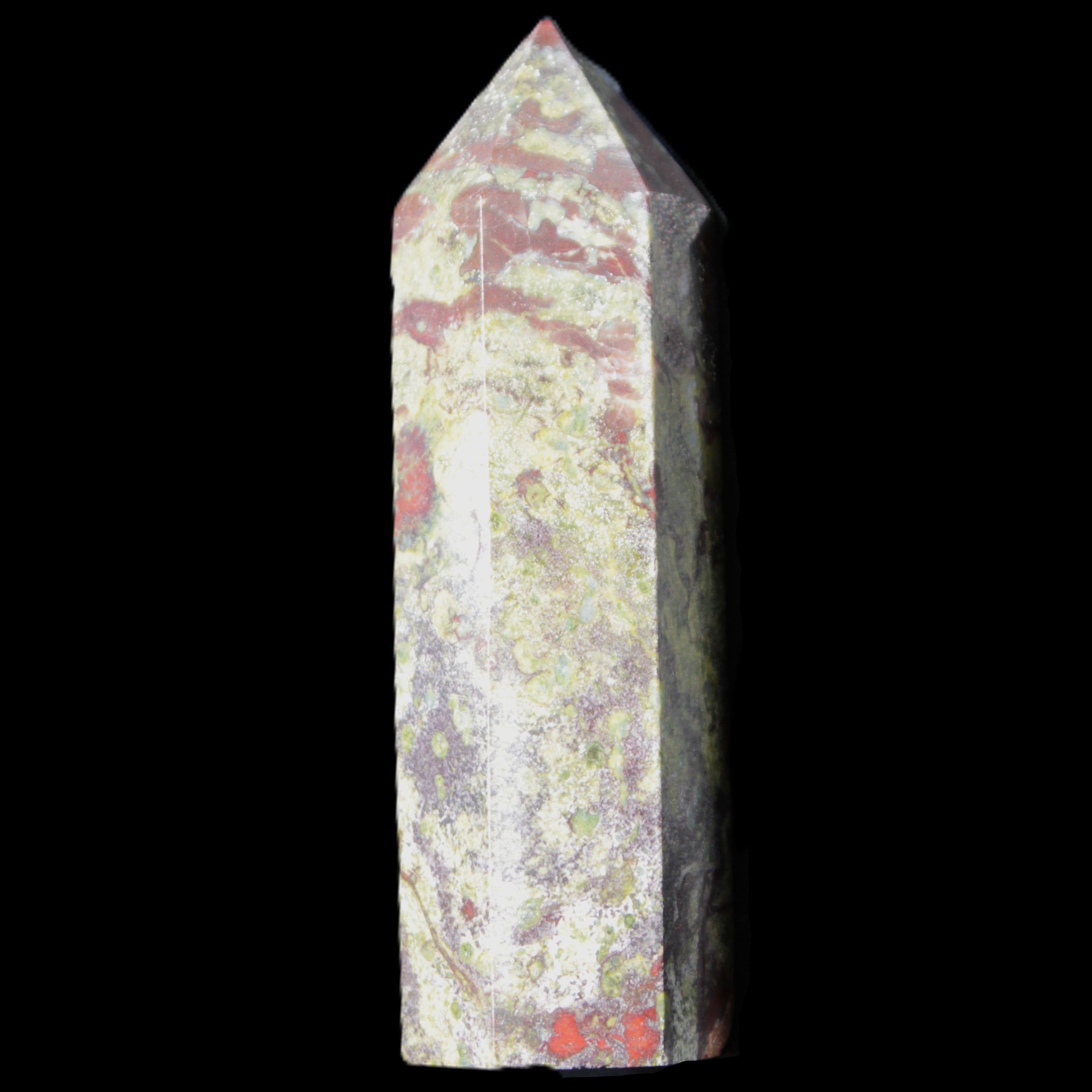 Dragons Blood Stone wand 73mm 70g in sunlight - Rocks and Things Store