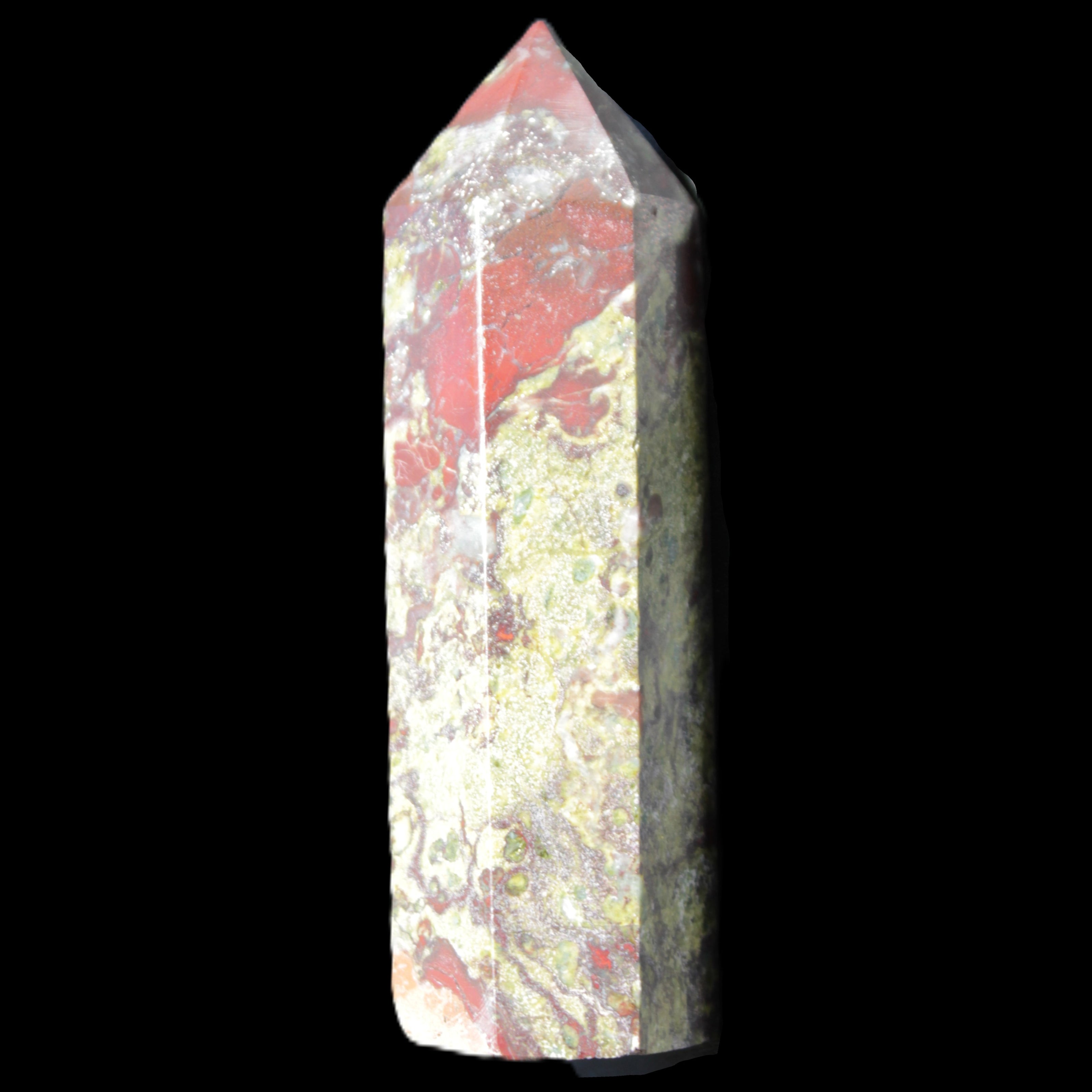 Dragons Blood Stone wand 73mm 70g in sunlight - Rocks and Things Store