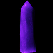 Green Aventurine wand 86mm 77g in UV light - Rocks and Things Store