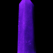 Green Aventurine wand 86mm 77g in UV light - Rocks and Things Store