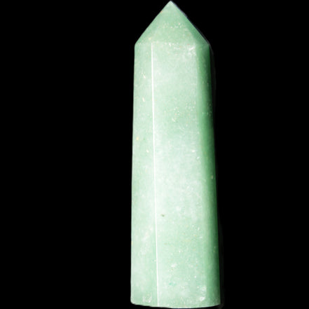 Green Aventurine wand 86mm 77g in sunlight - Rocks and Things Store