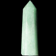 Green Aventurine wand 86mm 77g in sunlight - Rocks and Things Store