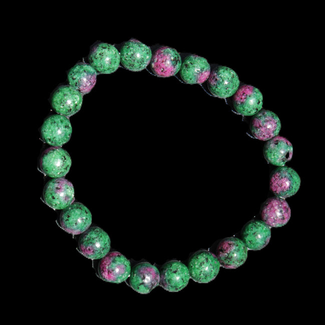 Zoisite medium elastic bracelet 18g in sunlight - Rocks and Things Store