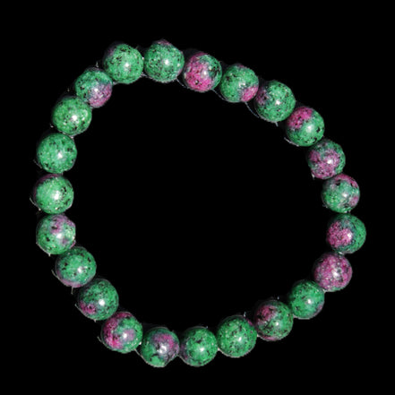 Zoisite medium elastic bracelet 18g in sunlight - Rocks and Things Store