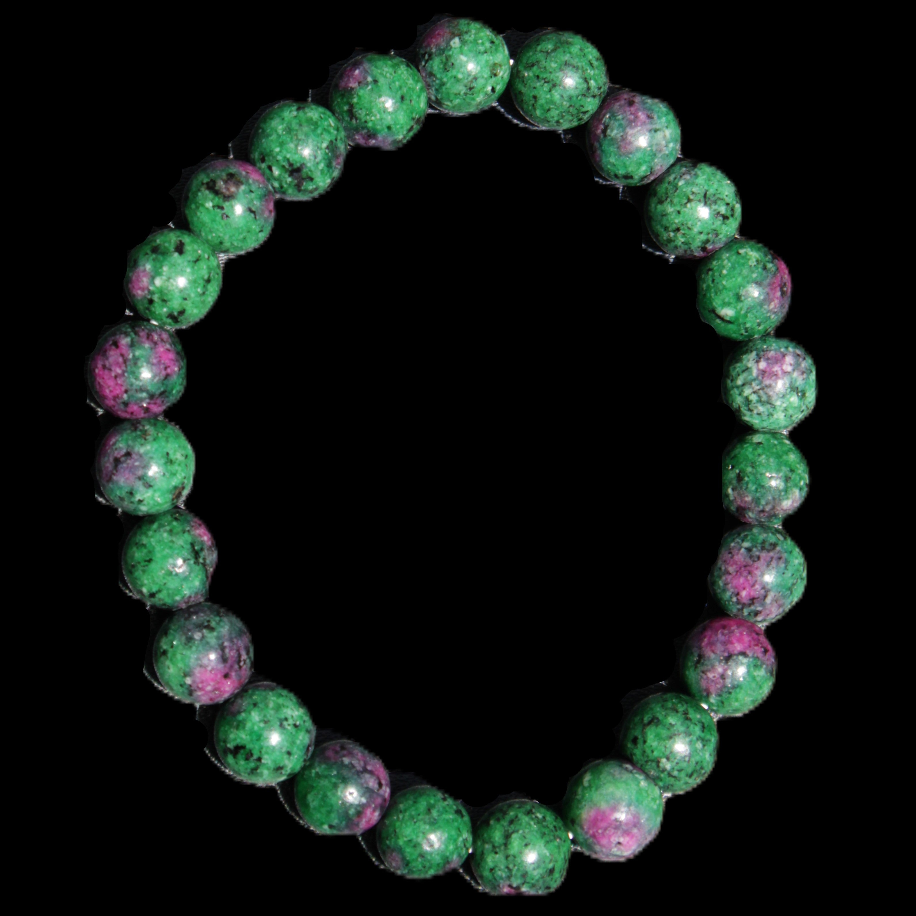 Zoisite medium elastic bracelet 18g in sunlight - Rocks and Things Store