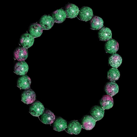 Zoisite medium elastic bracelet 18g in sunlight - Rocks and Things Store