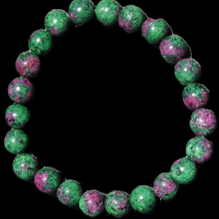 Zoisite medium elastic bracelet 18g in sunlight - Rocks and Things Store