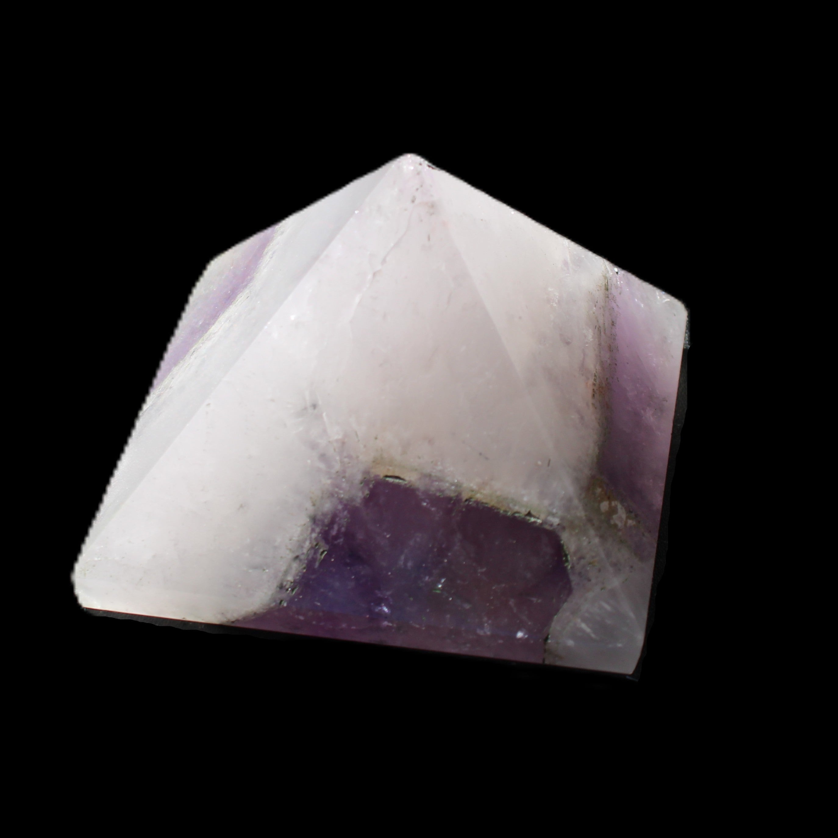 Dream Amethyst pyramid 54*33mm 132g in sunlight - Rocks and Things Store
