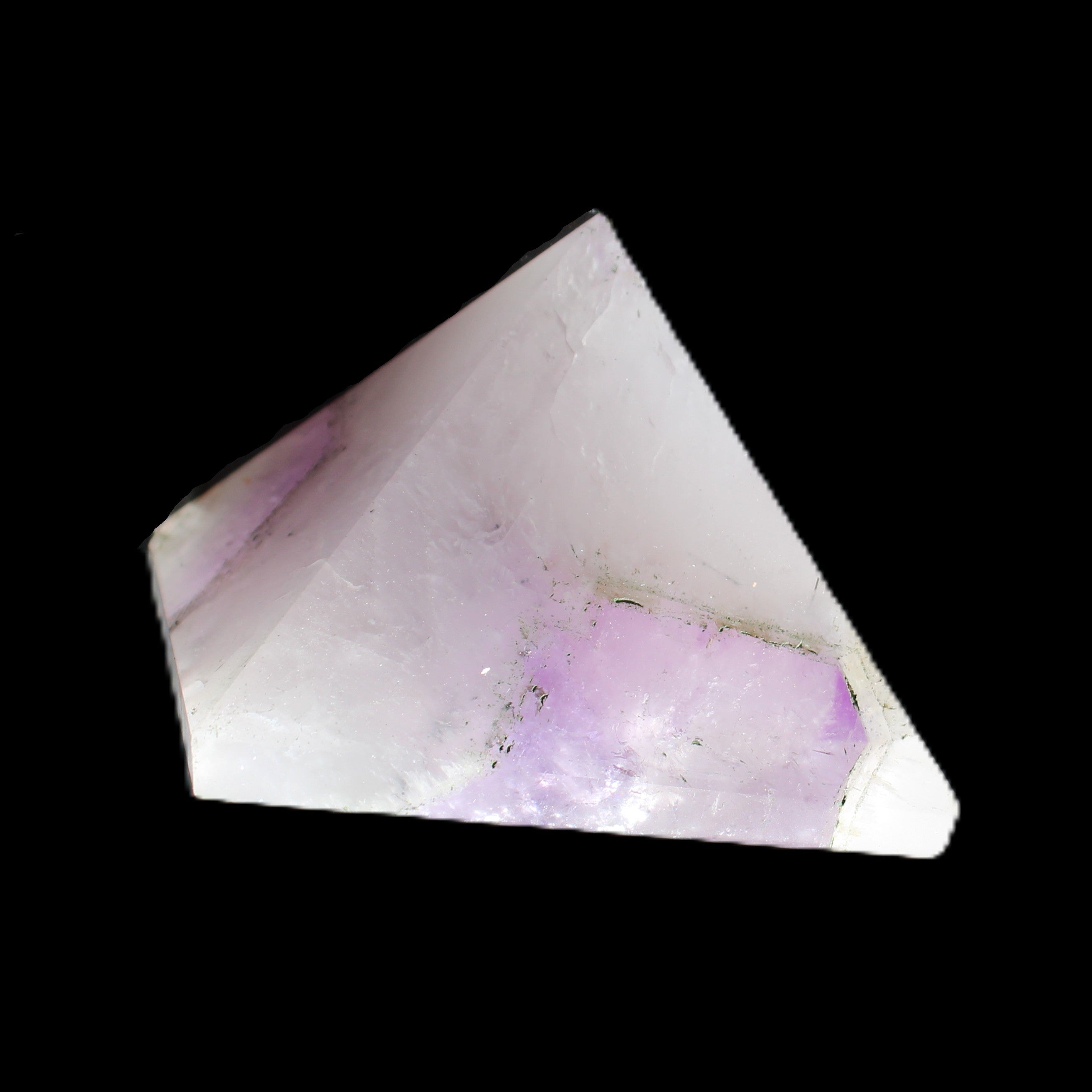 Dream Amethyst pyramid 54*33mm 132g in sunlight - Rocks and Things Store
