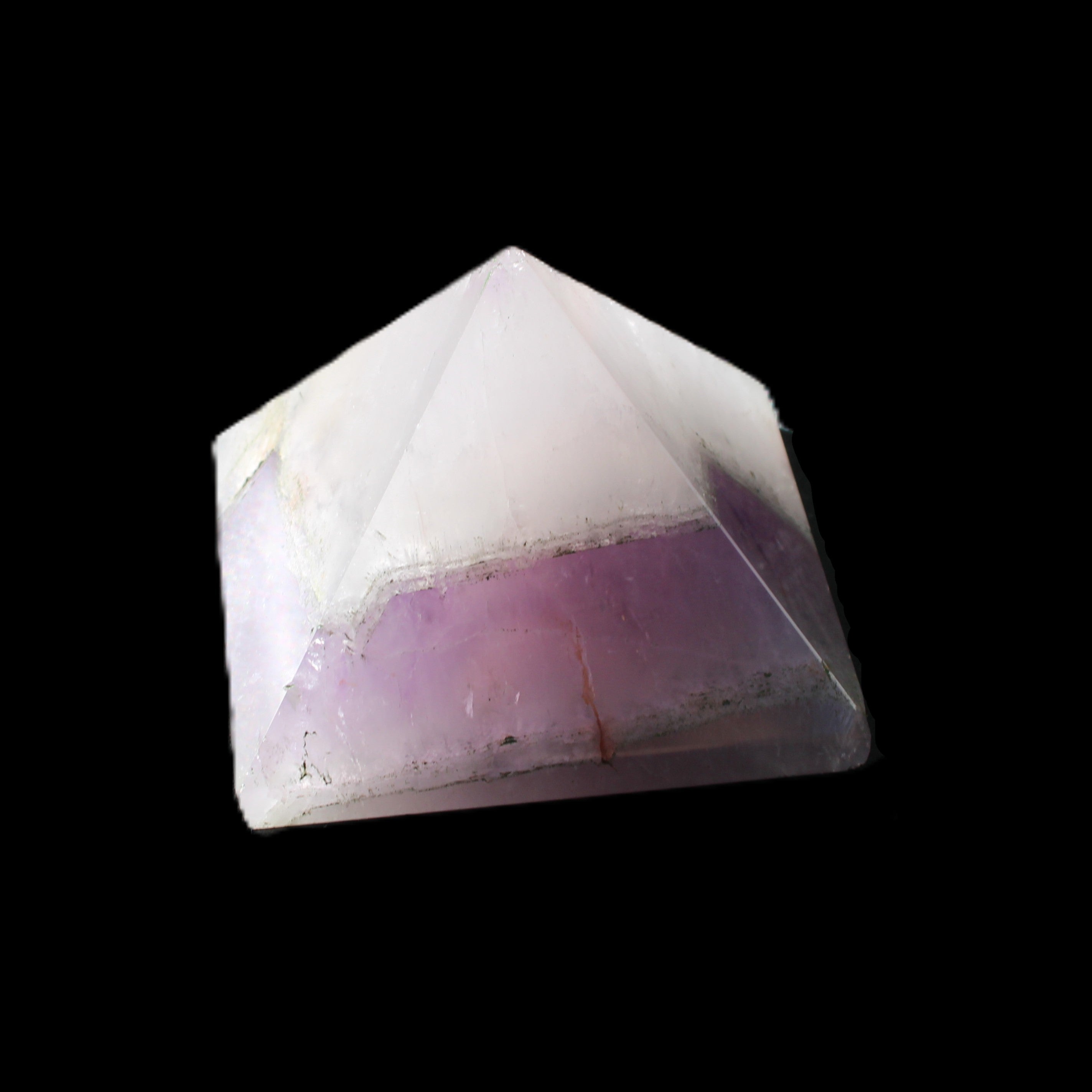 Dream Amethyst pyramid 54*33mm 132g in sunlight - Rocks and Things Store