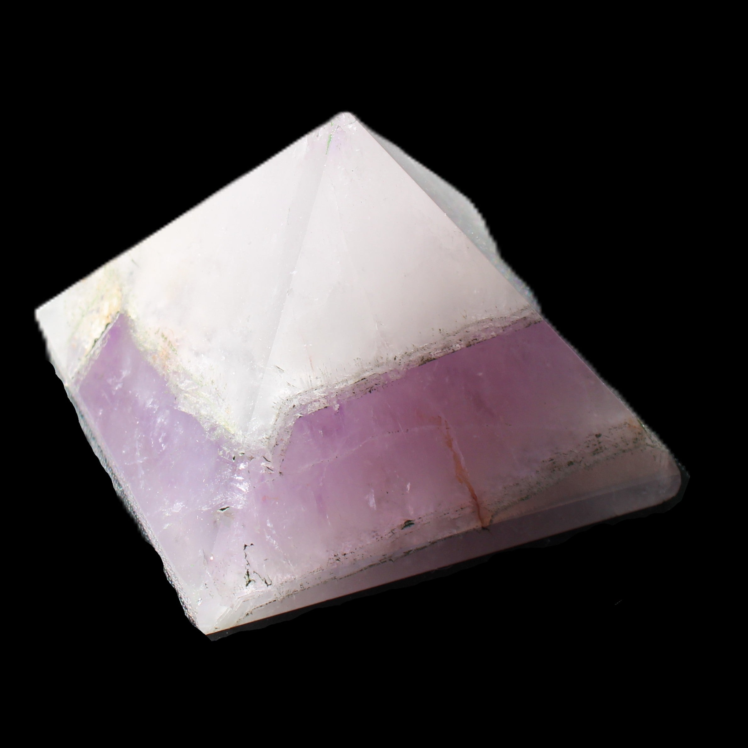 Dream Amethyst pyramid 54*33mm 132g in sunlight - Rocks and Things Store