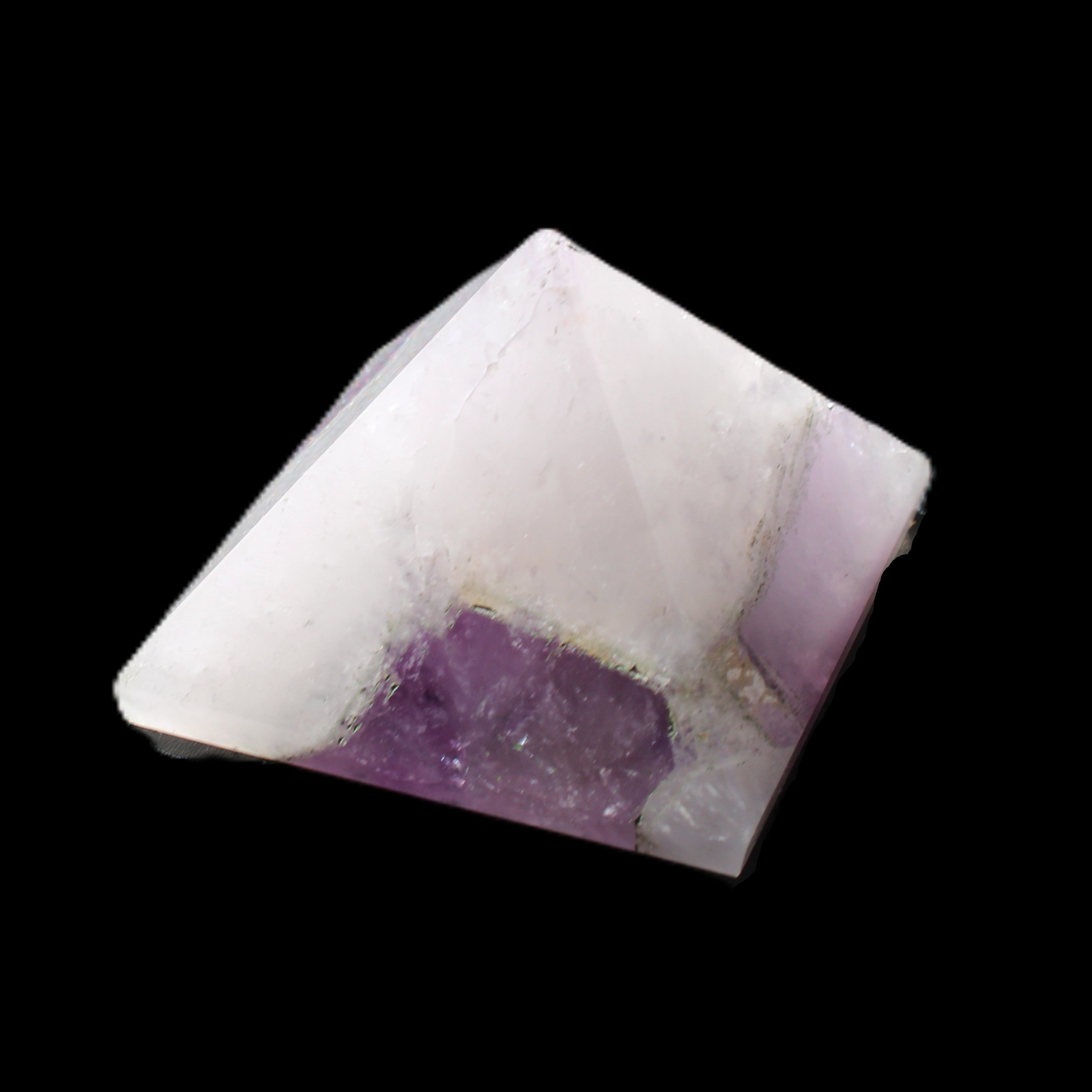 Dream Amethyst pyramid 54*33mm 132g in sunlight - Rocks and Things Store