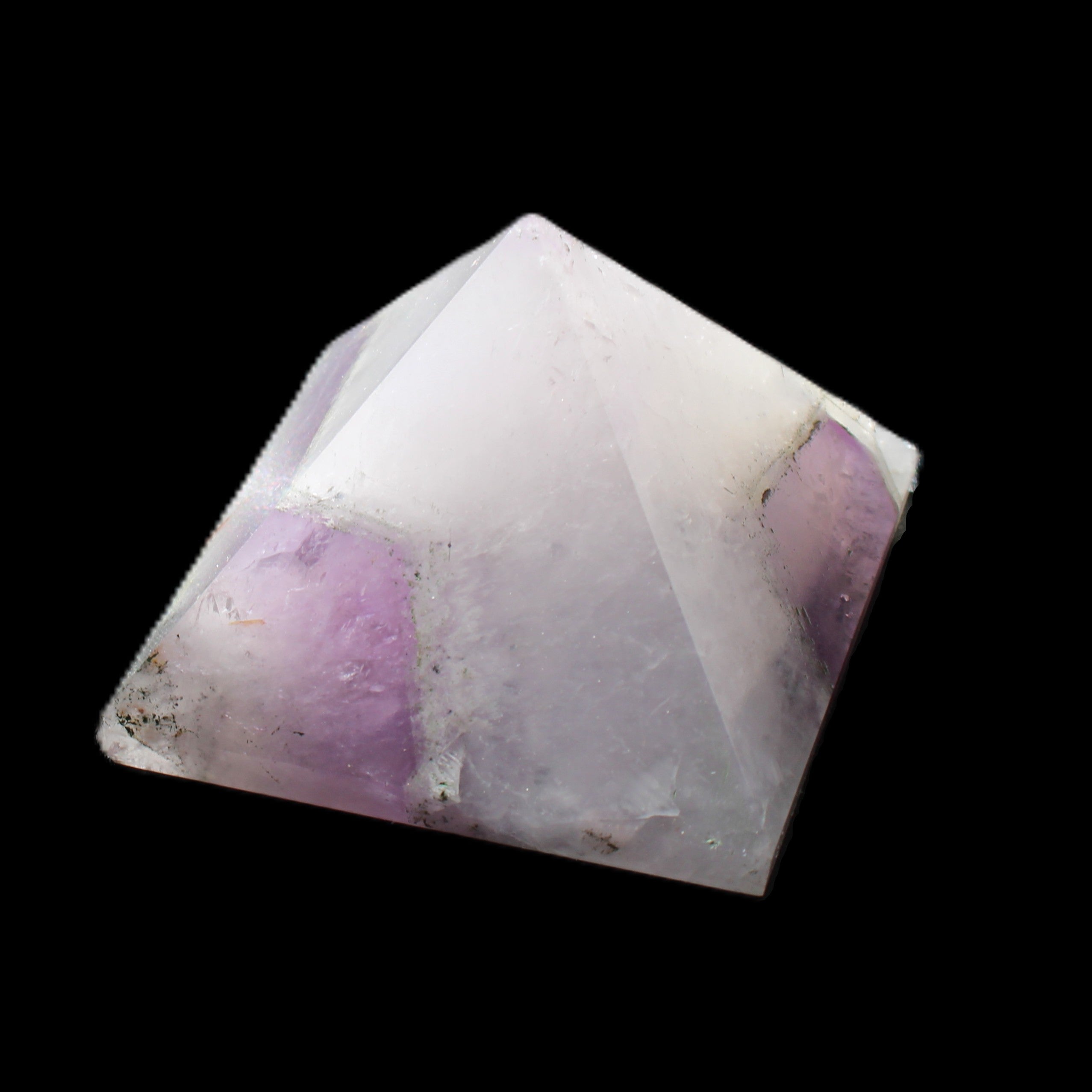 Dream Amethyst pyramid 54*33mm 132g in sunlight - Rocks and Things Store