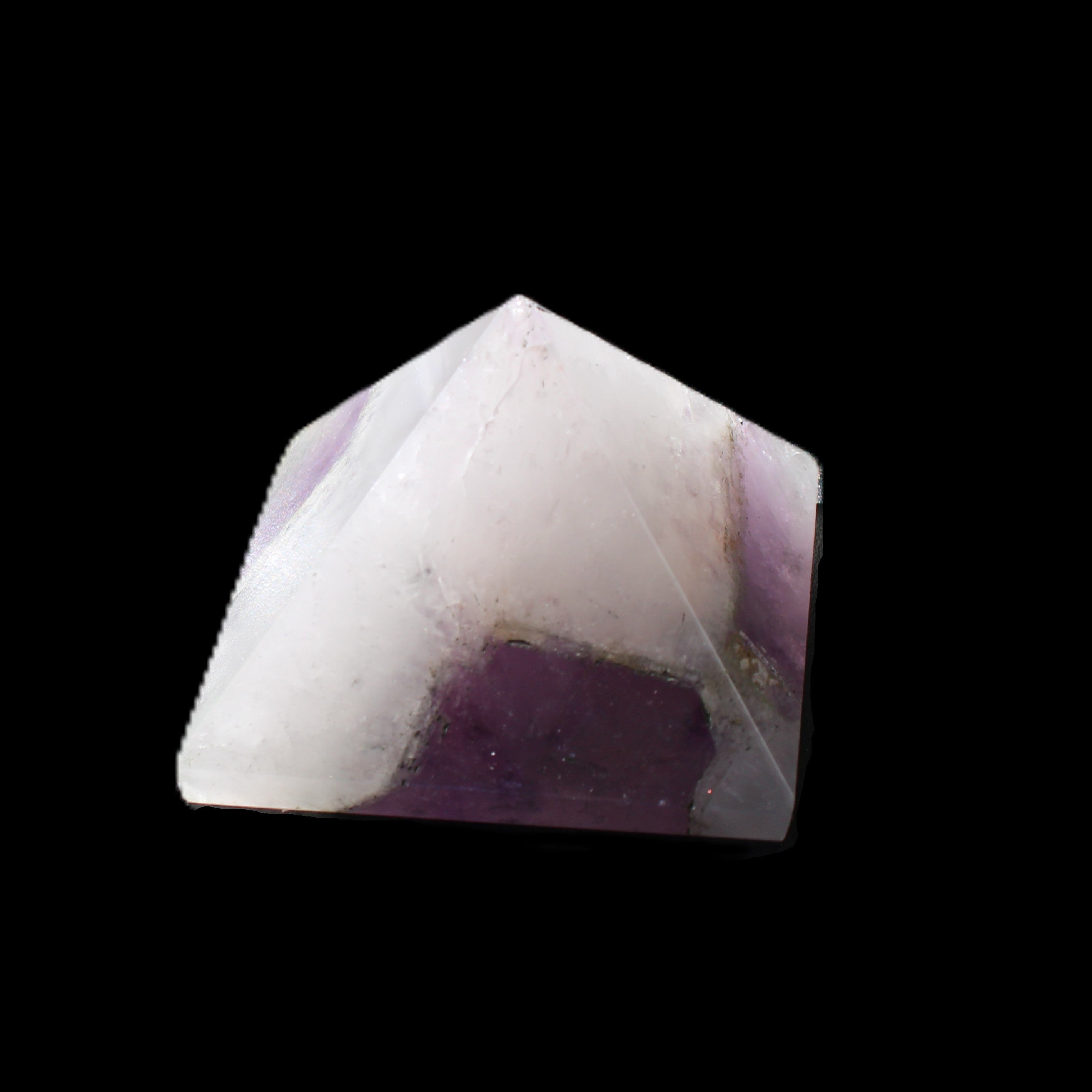 Dream Amethyst pyramid 54*33mm 132g in sunlight - Rocks and Things Store
