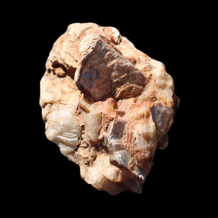 Muscovite in Feldspar matrix specimen 69*50*40mm 107g in sunlight - Rocks and Things Store