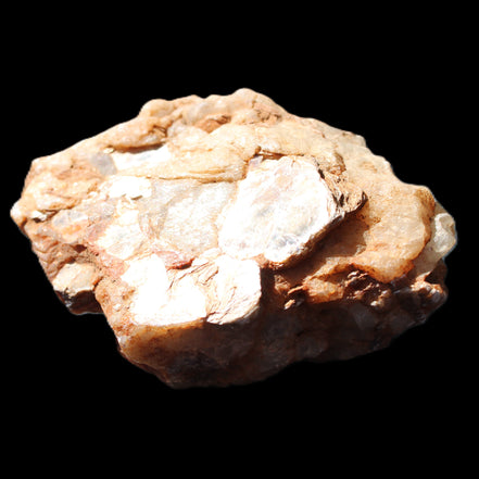 Muscovite in Feldspar matrix specimen 69*50*40mm 107g in sunlight - Rocks and Things Store