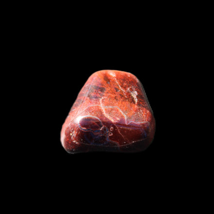 Red Tigers Eye tumbled stone 26/28mm 11/13g in sunlight - Rocks and Things Store