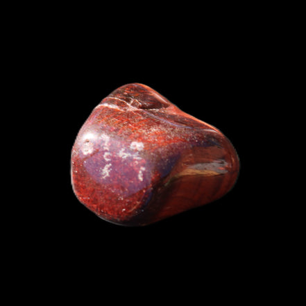 Red Tigers Eye tumbled stone 26/28mm 11/13g in sunlight - Rocks and Things Store