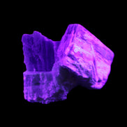 Kyanite blade cluster on Quartz 49*22*30mm 40g in UV light - Rocks and Things Store